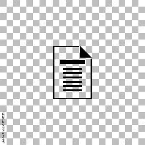 Document icon flat