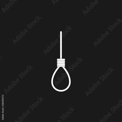 Vector illustration of noose icon