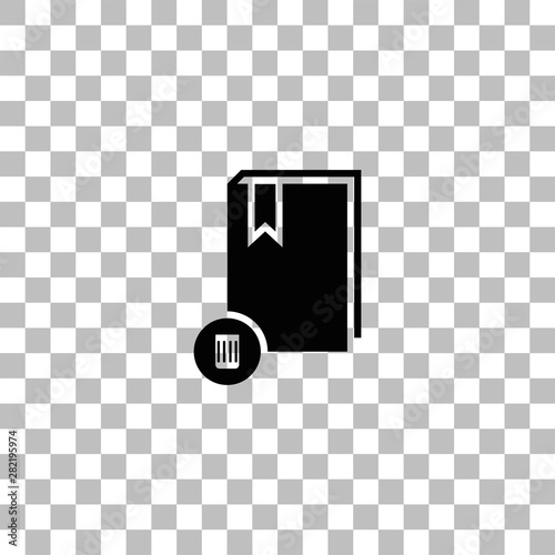 Book icon flat