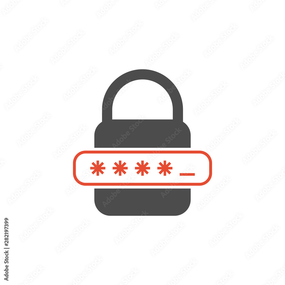 Password vector icon