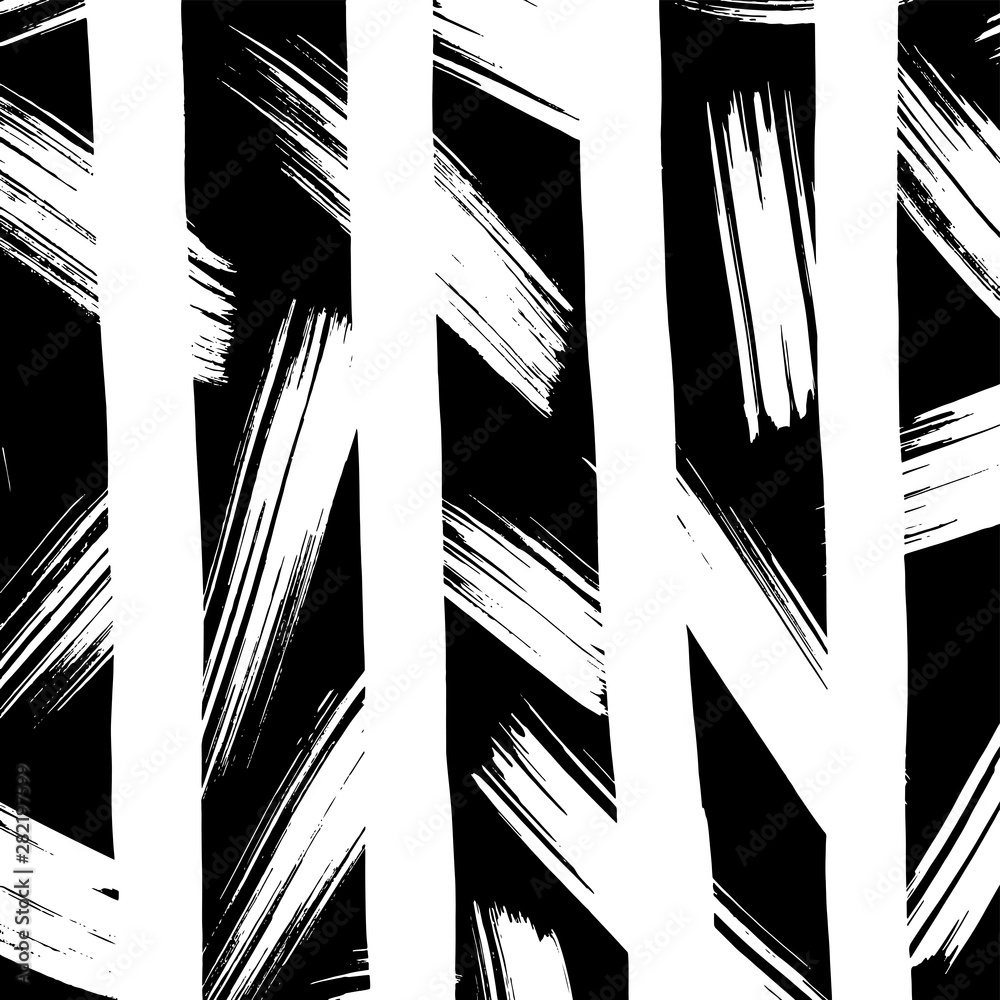Fototapeta Brush texture pattern. Grunge vector.