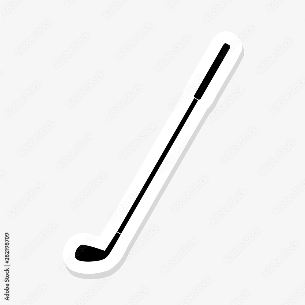 Golf sticker icon in trendy design style. Golf icon isolated on white background Golf sticker icon in trendy design style. Golf icon isolated on white background