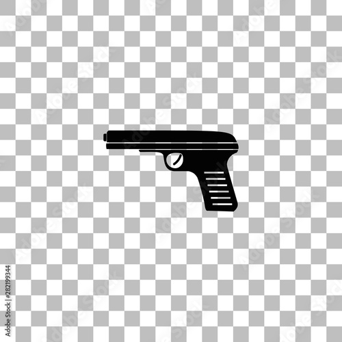Gun icon flat