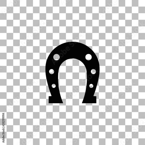 Horseshoe icon flat photo