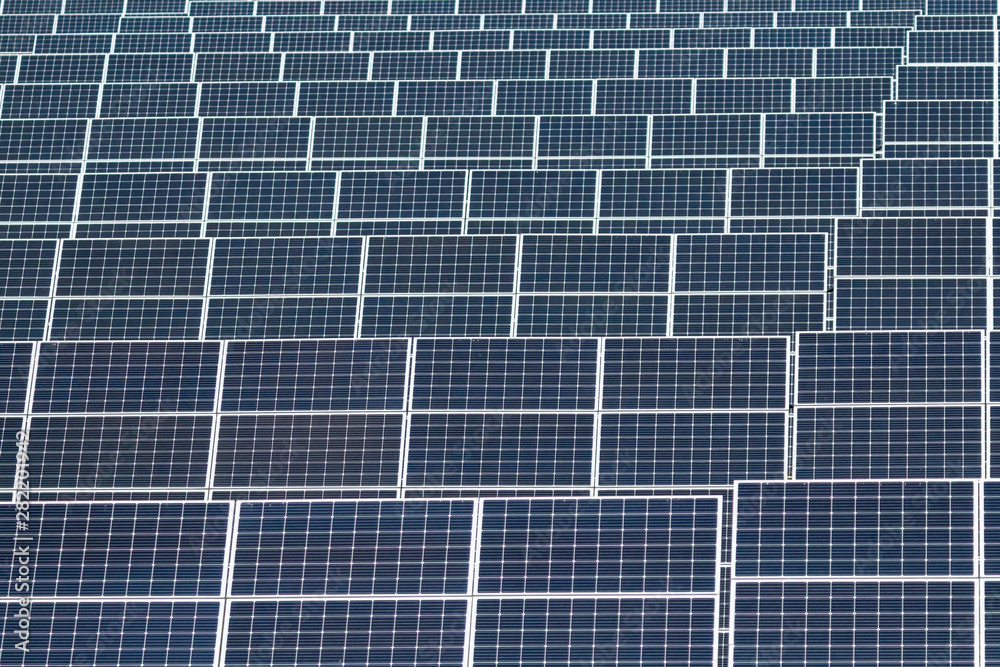 Solar power plant ecological energy for the city