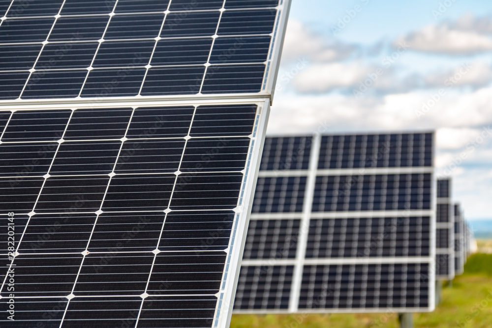 Solar power plant ecological energy for the city Solar power plant ecological energy for the city
