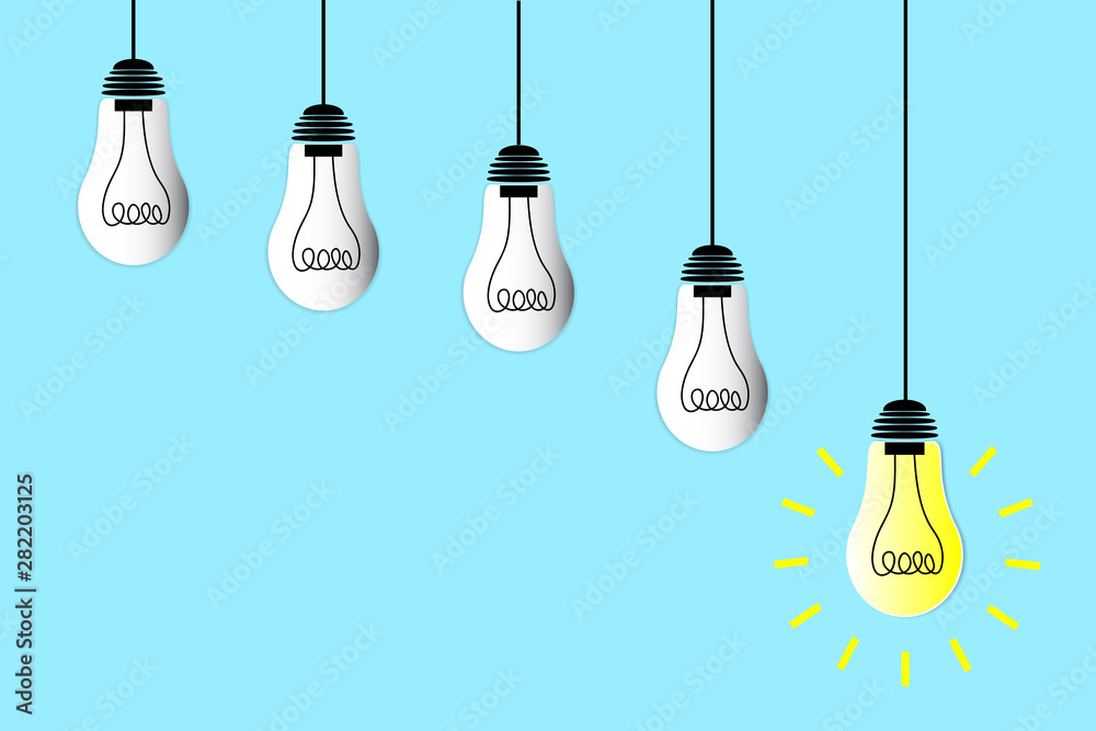 lamp idea and leader chief concept lamp idea and leader chief concept