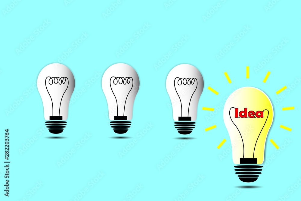 lamp idea and leader chief concept lamp idea and leader chief concept