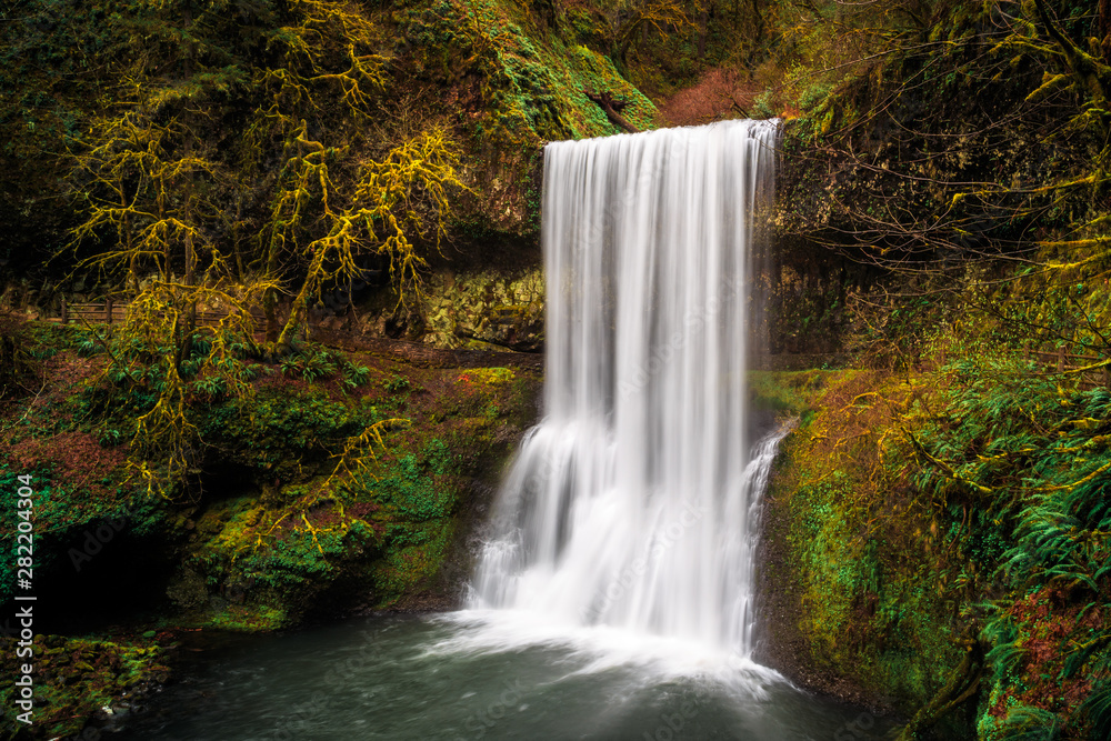 Obraz premium Lower South Falls at Silver Falls State Park