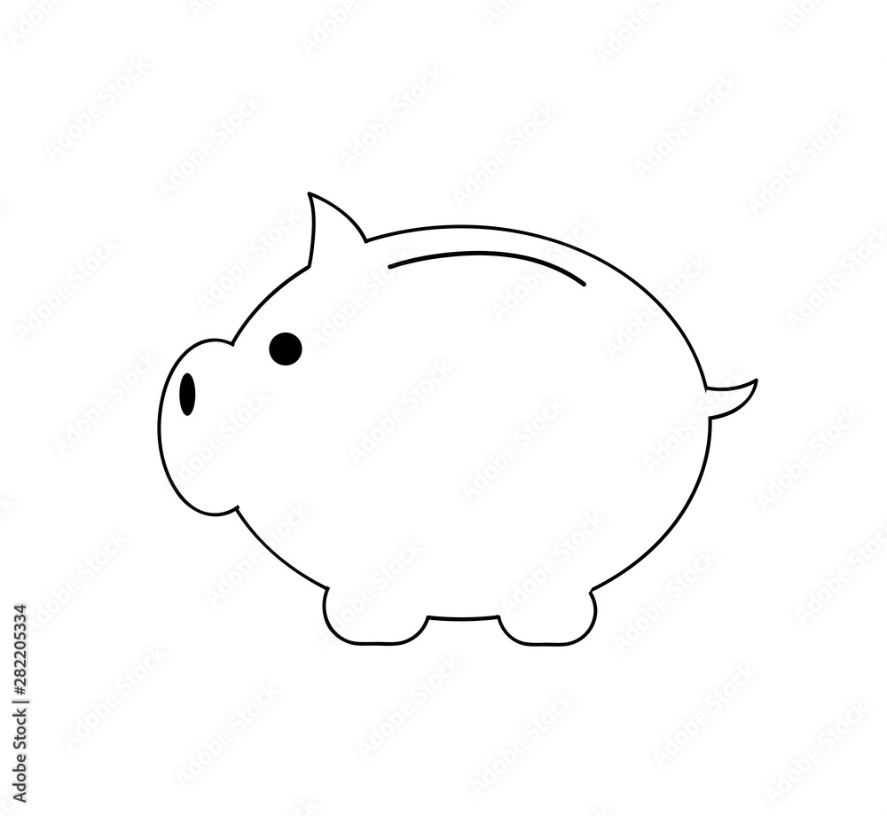Piggy bank concept for safe investment, finance for protection Piggy bank concept for safe investment, finance for protection