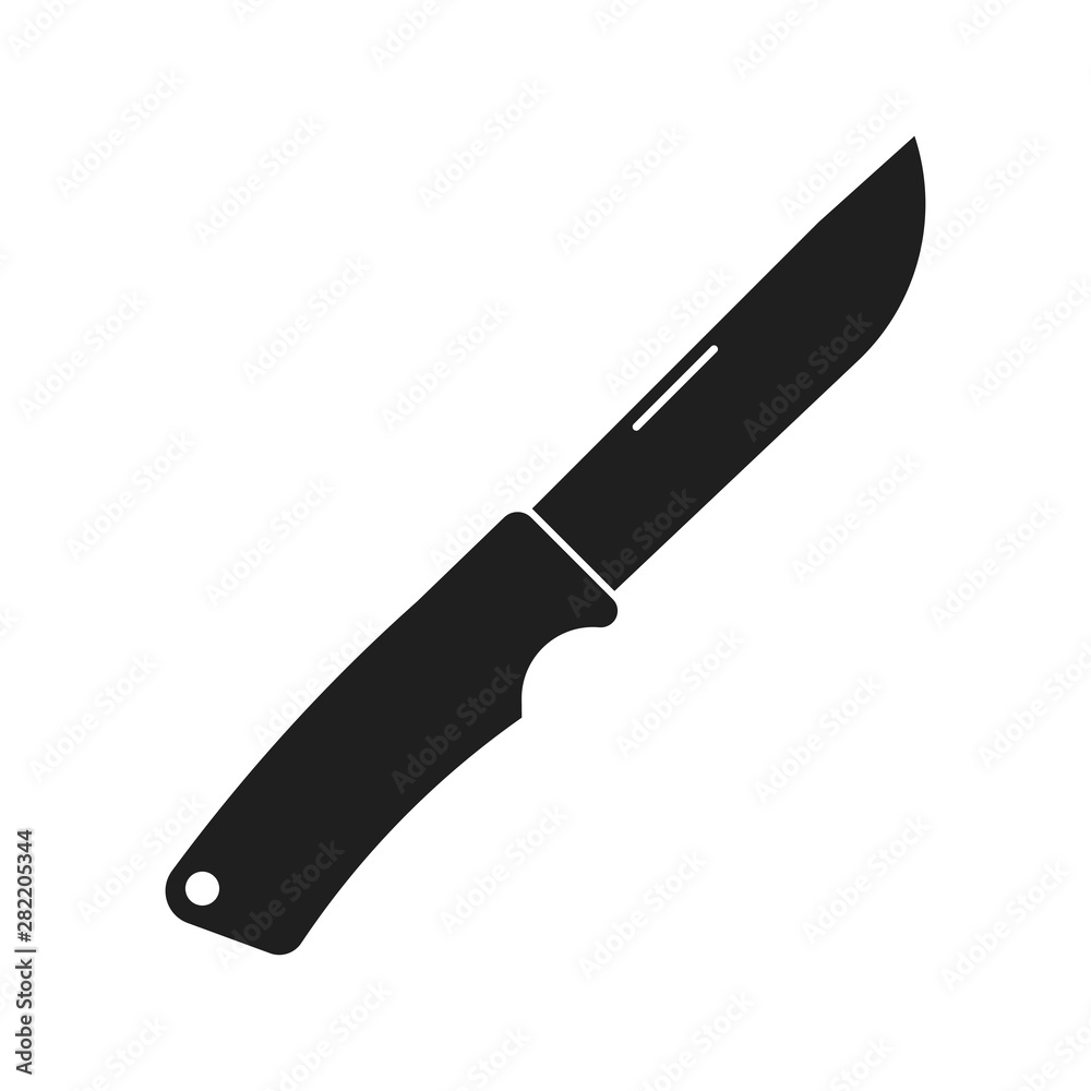 Vector illustration of hunting knife icon. Survival knife Vector illustration of hunting knife icon. Survival knife