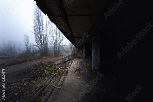 Corridor at an abandoned city © Sved Oliver
