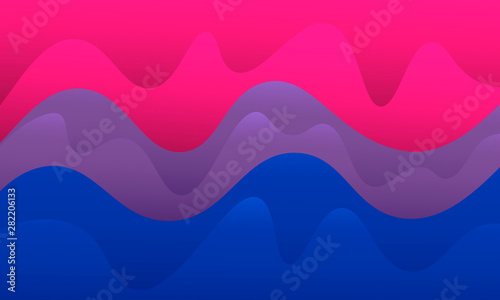 Flag of bisexual pride lgbtq community sign.
