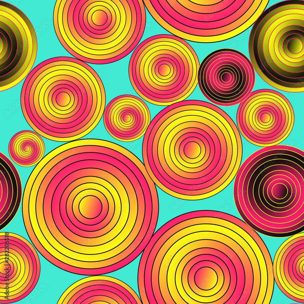 abstract graphic round targets seamless pop