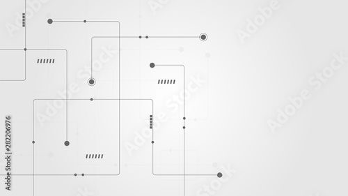 Abstract geometric connect lines and dots.Simple technology graphic background.Illustration Vector design Network and Connection concept.
