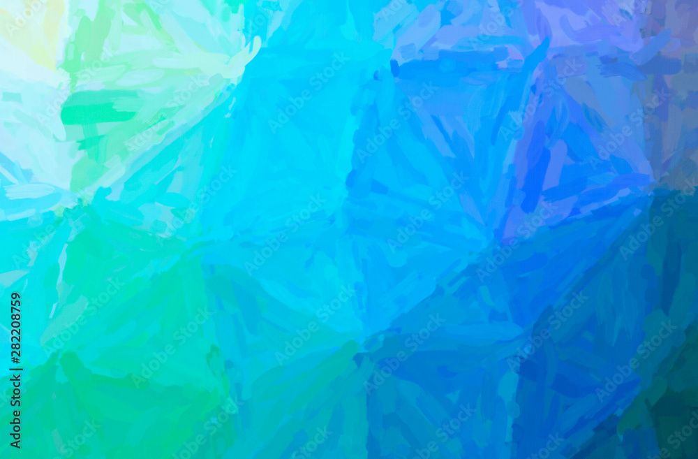 Obraz premium Abstract illustration of blue, green, yellow Impressionist Impasto background