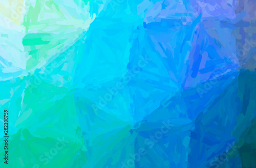 Wallpaper Mural Abstract illustration of blue, green, yellow Impressionist Impasto background Torontodigital.ca