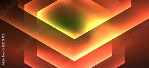 Vintage holographic shiny neon color light, great design for any purposes. Abstract magic motion background. Vintage cinema concept. Technology background.