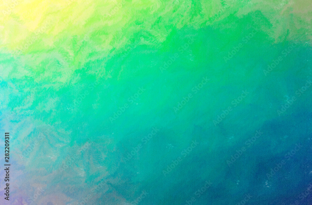 Abstract illustration of blue and green Wax Crayon background
