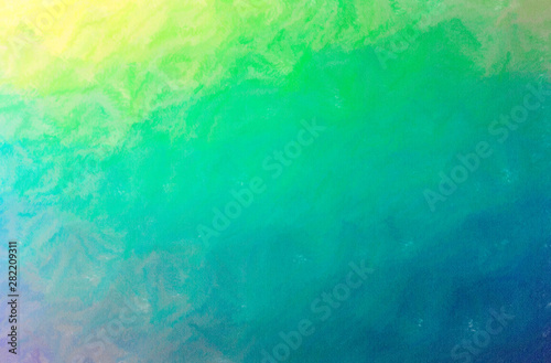 Abstract illustration of blue and green Wax Crayon background