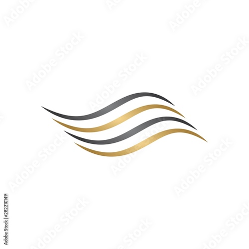 Hair wave logo
