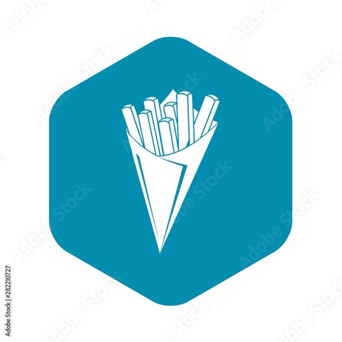 French fries icon. Simple illustration of french fries vector icon for web
