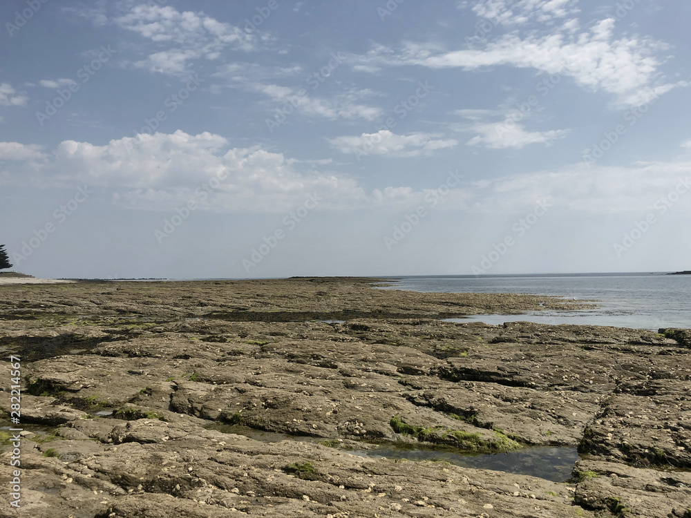 Plage rocailleuse