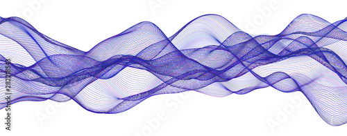 Wavy abstract background. V...
