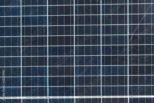 Texture of solar panels close up. Newest technologies of solar power generation.