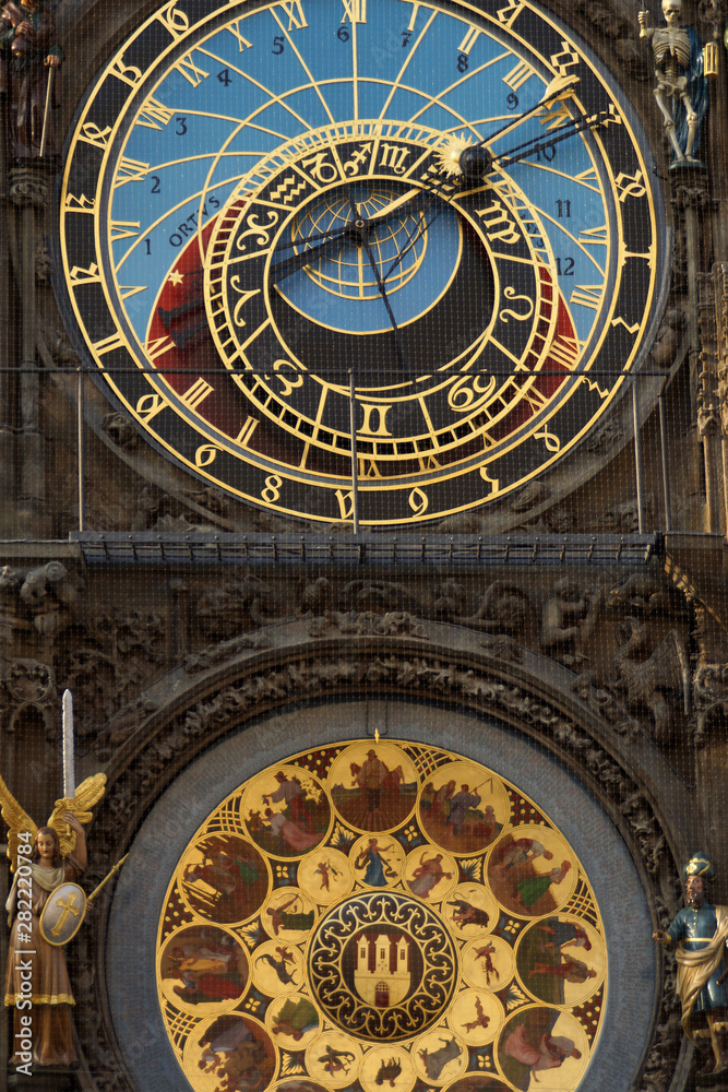 Prague (Czech Republic). Prague Astronomical Clock (Staroměstský orloj) in the Old Town