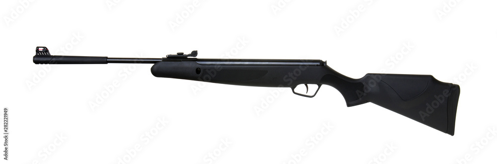 Air rifle isolated on white background.