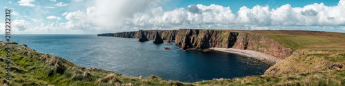 Panoramic view of Duncansby Head in Scotland