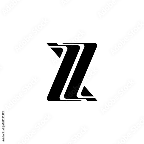 lines that make up the letter z logo design template vector