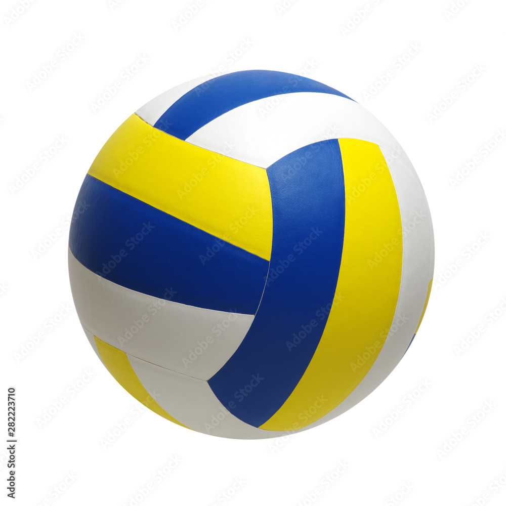 Volleyball ball on white