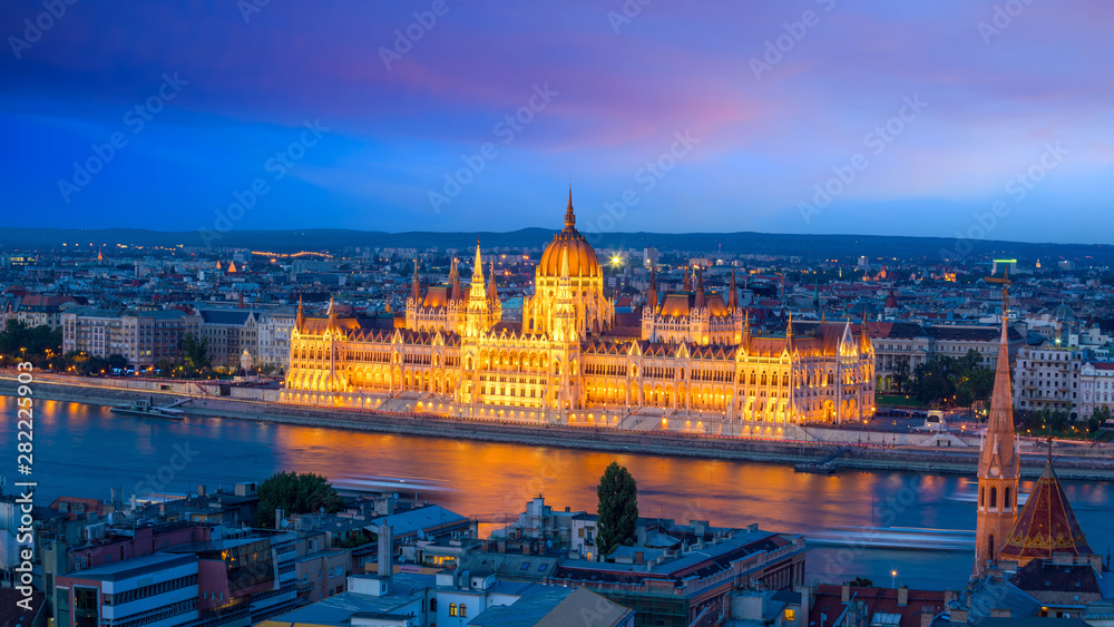 Budapest skyline in Hungary