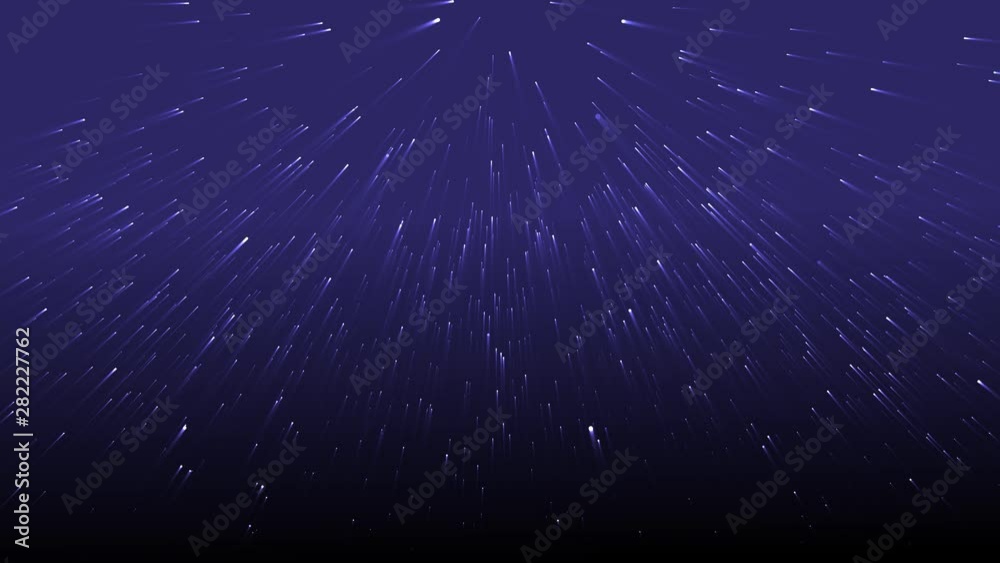 Stars with Light Rays Blue Video Background