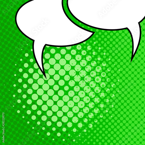Comic Speech Bubble Pop Art Style