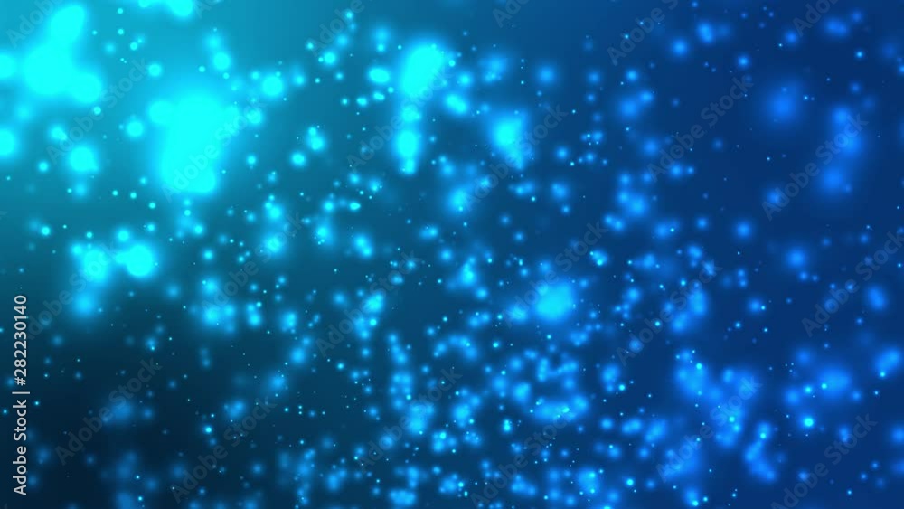 Blue Bokeh Lights Background Animation