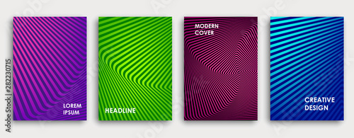 Colorful book or corporate brochure cover design template.