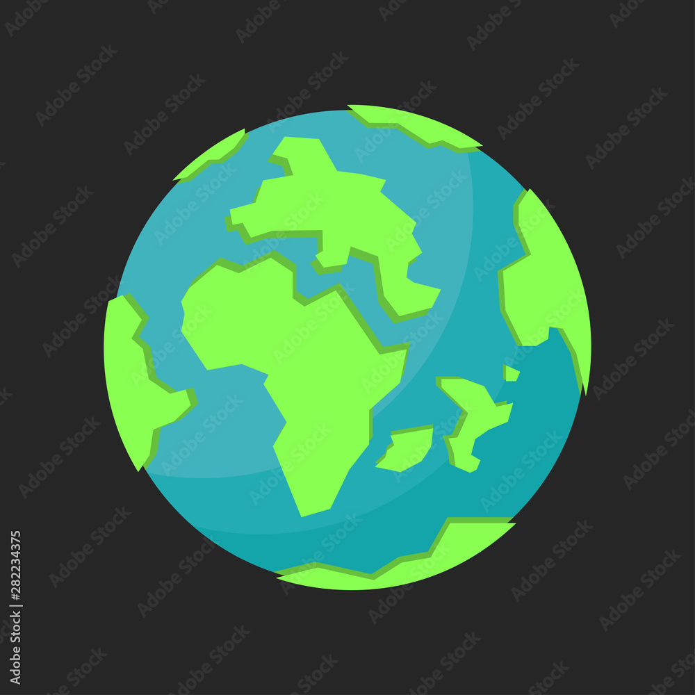 Vector illustration of planet earth in 3d style Vector illustration of planet earth in 3d style