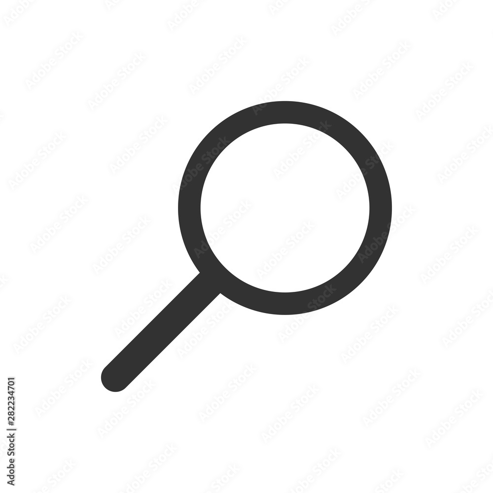 Simple search icon isolated on the white background Simple search icon isolated on the white background
