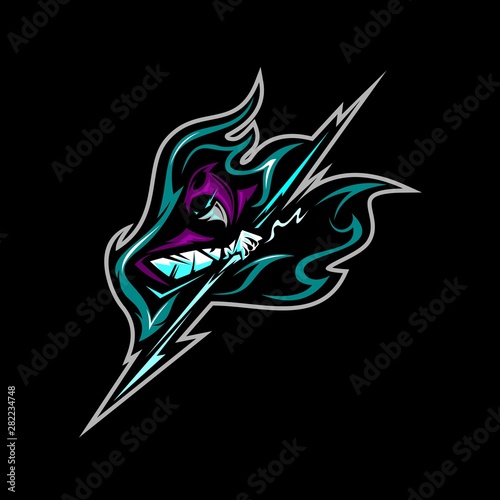 ninja mascot logo
