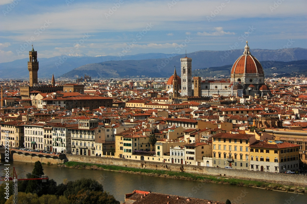 Panorama of the ancient city of Florence, Italy