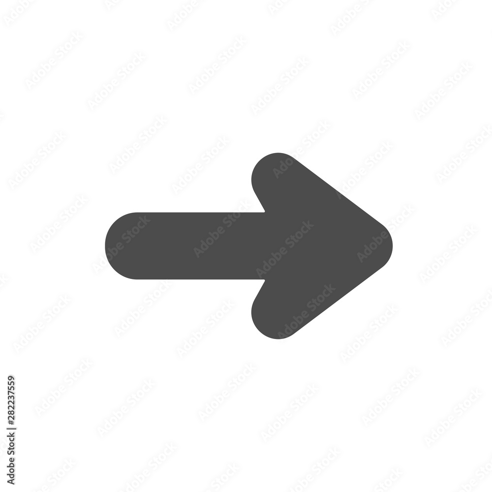 Arrow icon isolated on the white background Arrow icon isolated on the white background