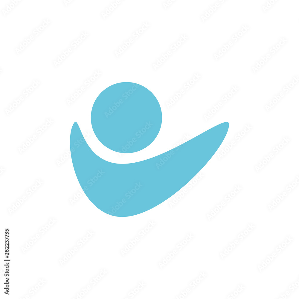 People icon logo design isolated on the white background People icon logo design isolated on the white background