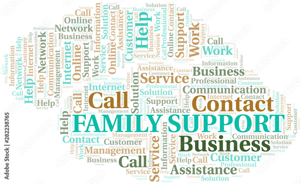 Family Support word cloud vector made with text only. Family Support word cloud vector made with text only.