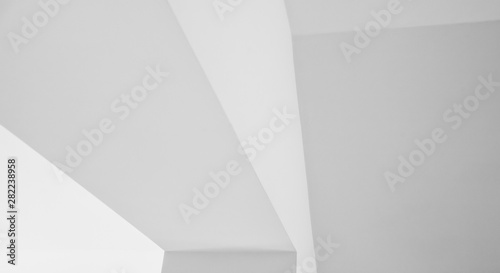 Wallpaper Mural Abstract white architecture background. Empty white room interior with a lot of corners Torontodigital.ca