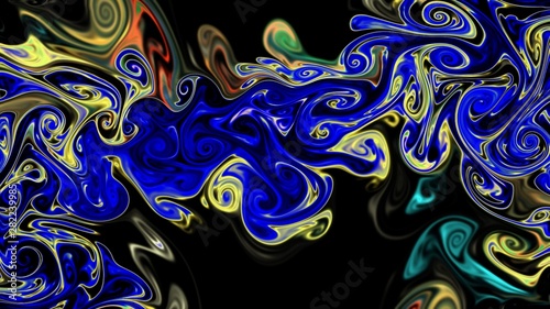 Abstraction painted in oil. Colorful texture background. Multicolored wallpaper graphic design. Pattern for creating artworks and prints. Crazy bright colors style. Digital watercolor effect. Abstract