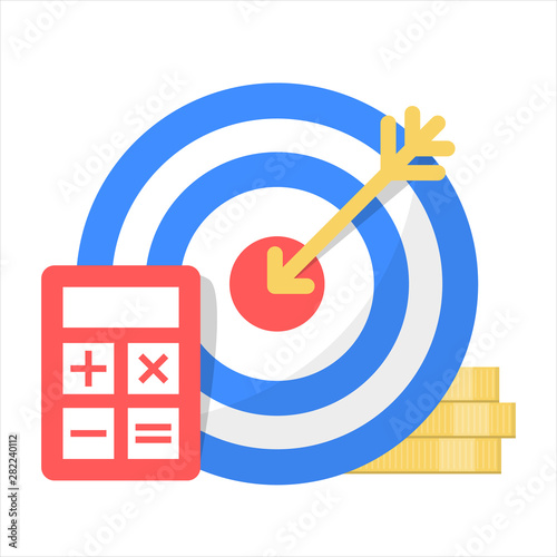 Financial goal concept