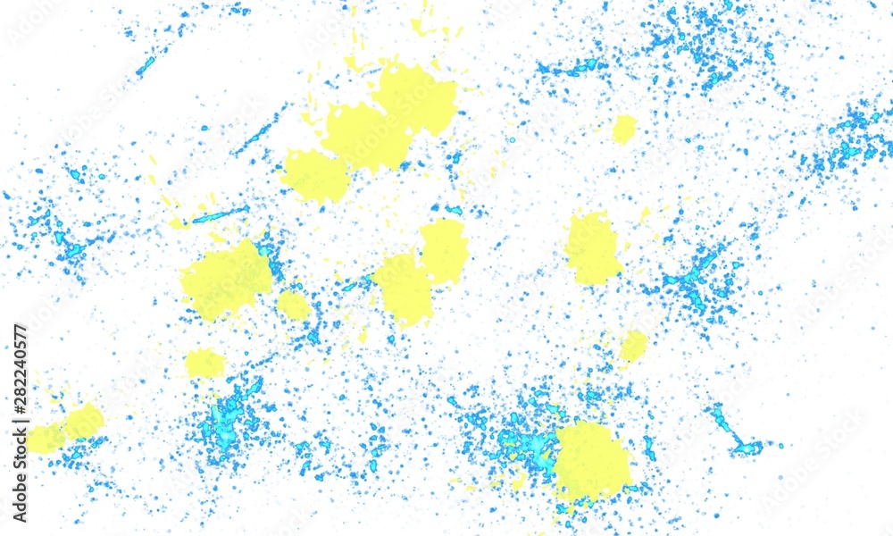 Gouache dots or stars and stains on a white background. Two-color divorces. Gouache dots or stars and stains on a white background. Two-color divorces.